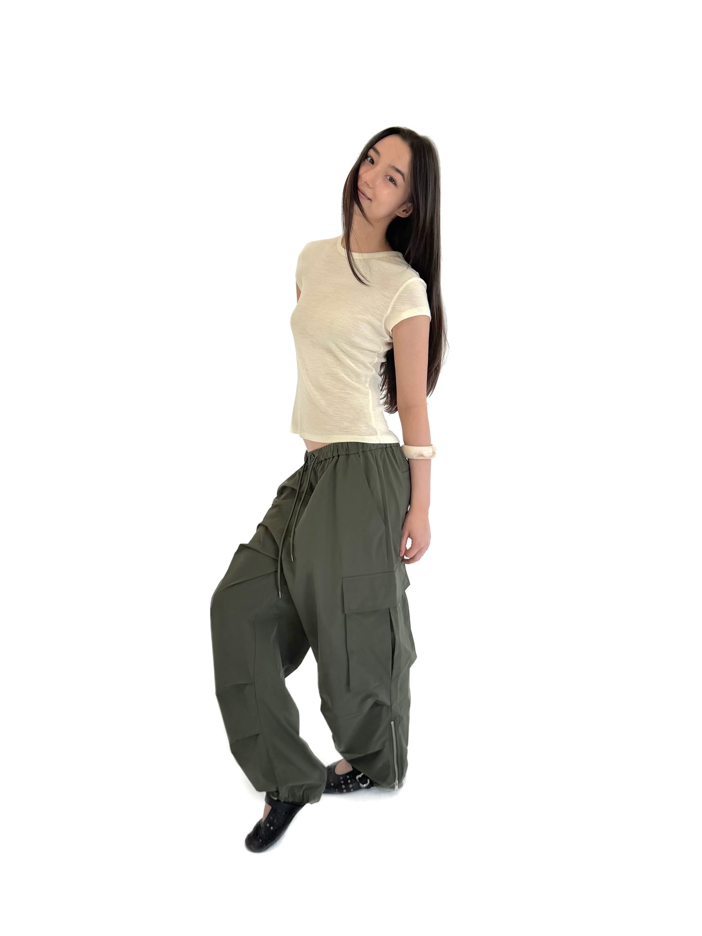 Lightweight Nylon Cargo Pants