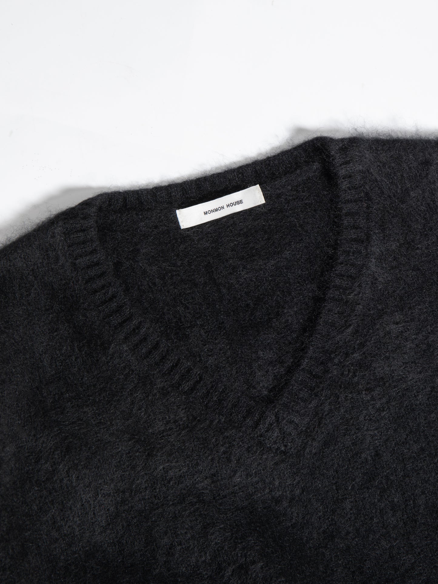 V Neck Black Knit
