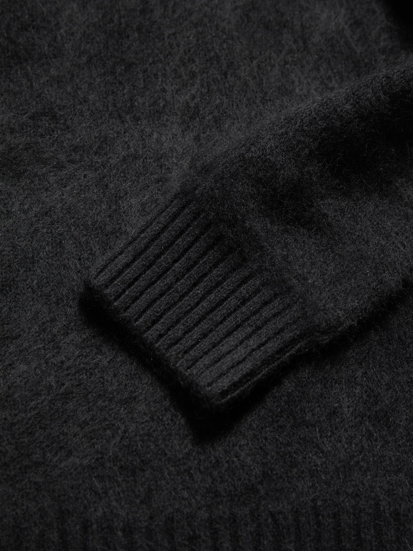 V Neck Black Knit