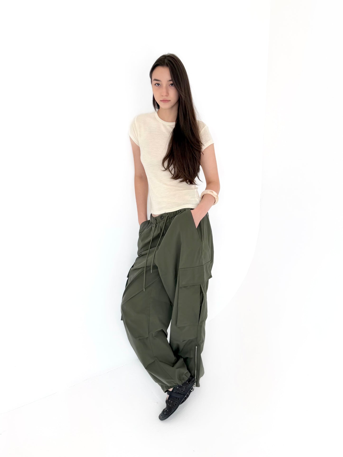 Lightweight Nylon Cargo Pants