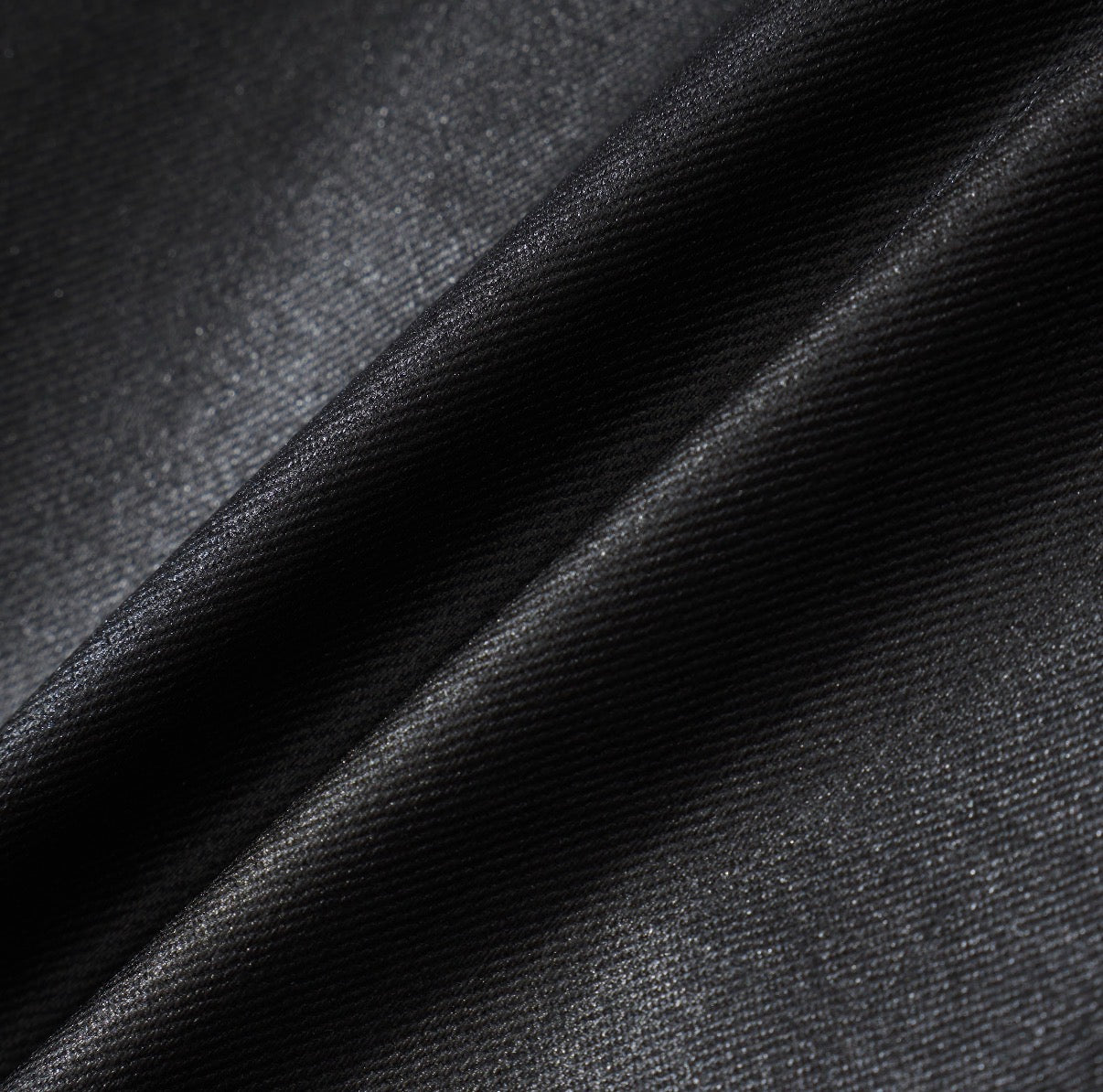 Black Wax Denim Mini Skirt