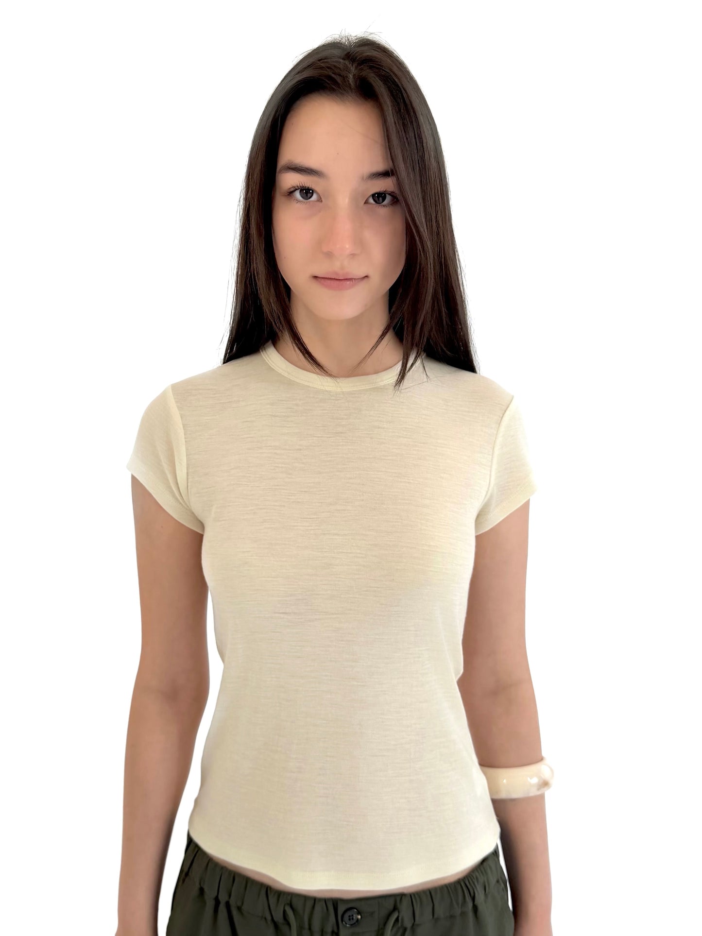 Wool Short Sleeve T